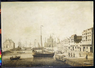 Vue du Leuvehaven - Adriaen or Abraham Salm