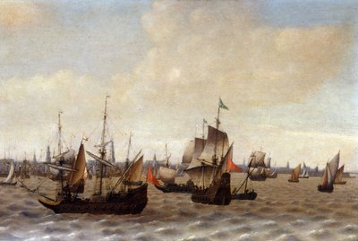 Navigation à Anvers - Adriaen van Diest