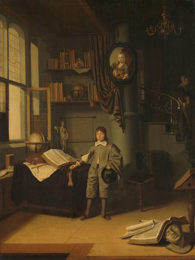 Jeune homme dans un bureau - Adriaen van Gaesbeeck