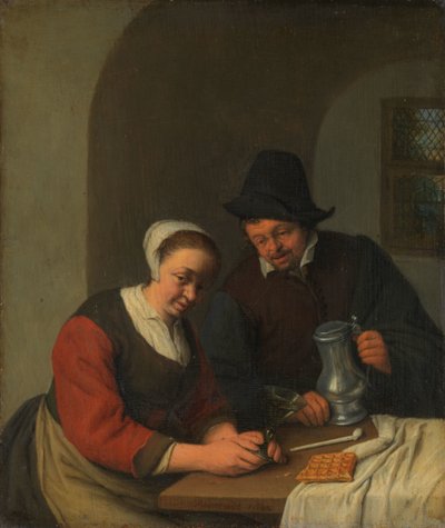 Une conversation confidentielle - Adriaen van Ostade