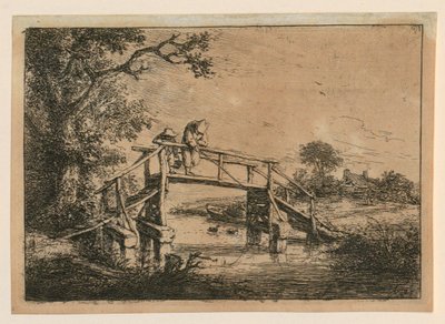 Des pêcheurs sur le pont - Adriaen van Ostade