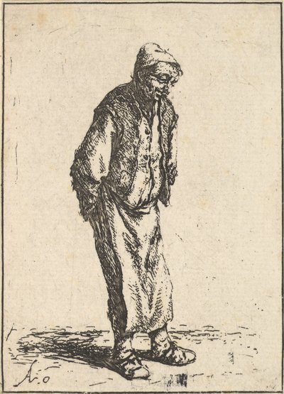 Paysan avec les Mains Derrière le Dos, 1610-85 - Adriaen van Ostade