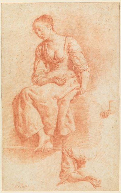 Jeune fille assise - Adriaen van de Velde