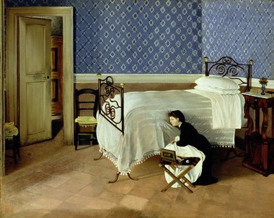 Intérieur avec une Figure - Adriano Cecioni