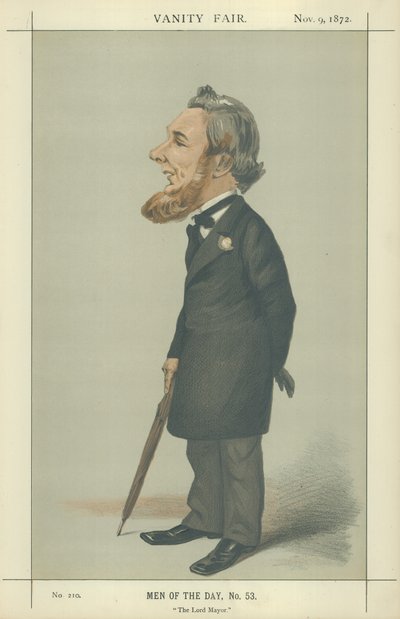 Sir Sydney Hedley Waterlow (lithographie couleur) - Adriano Cecioni