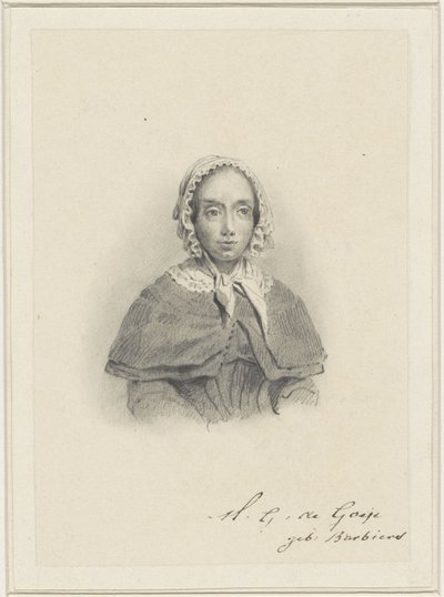 Portrait de Maria Geertruida de Goeje-Barbiers - Adrianus Johannes Ehnle