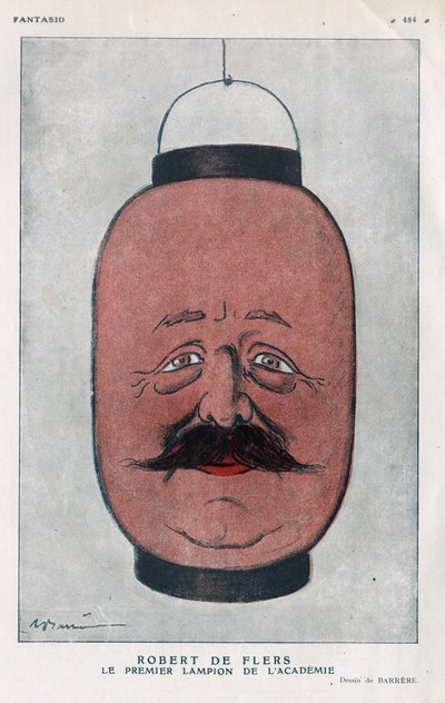 Robert Pellevé de La Motte-Ango, Marquis de Flers, dramaturge français (1872-1927). (La première lanterne de l