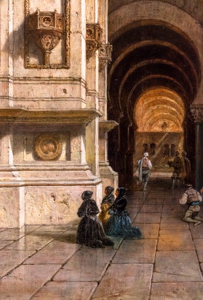 Intérieur de la mosquée de Cordoue - Adrien Dauzats