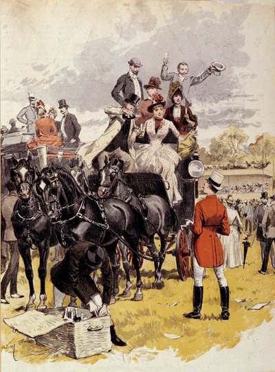 Course à croix par Berny - Adrien Emmanuel Marie
