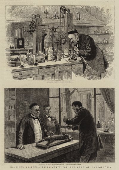 Les expériences de Monsieur Pasteur pour la guérison de la rage - Adrien Emmanuel Marie