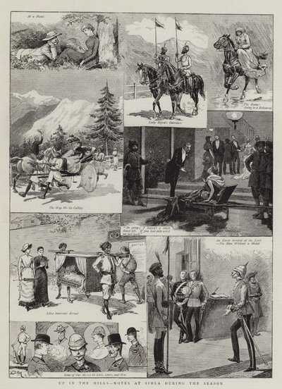 Dans les collines, notes à Simla pendant la saison - Adrien Emmanuel Marie