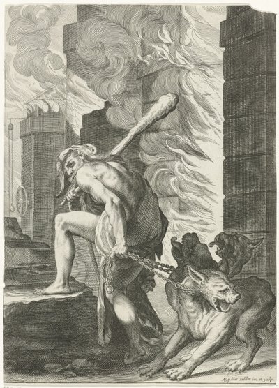 Hercule et Cerbère - Egidius  Sadeler (II)
