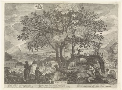 Novembre - Egidius  Sadeler (II)