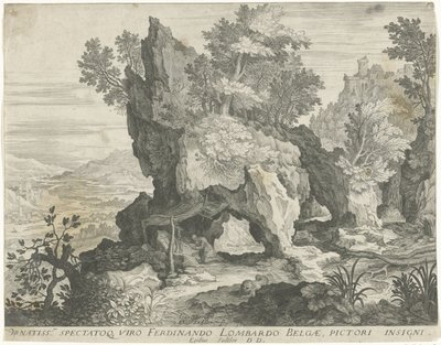 Paysage rocheux avec Saint Jérôme - Egidius  Sadeler (II)