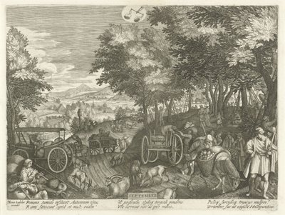 Septembre (Les douze mois) - Egidius  Sadeler (II)