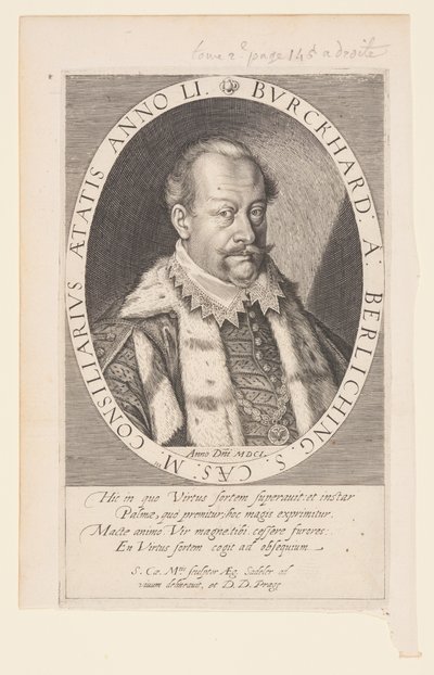 Burkhard von Berlichingen, Conseiller de Rodolphe II - Aegidius Sadeler II