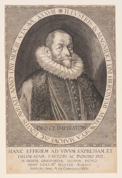 Hieronymus Makofsky, Chambellan - Aegidius Sadeler II