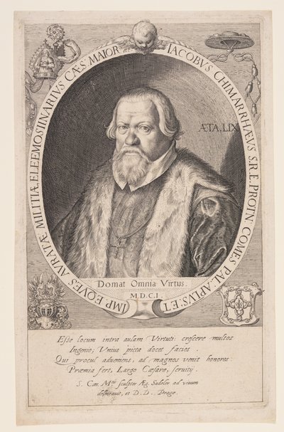 Jacob Chimarrhaeus, Grand Almonier de Rodolphe II - Aegidius Sadeler II