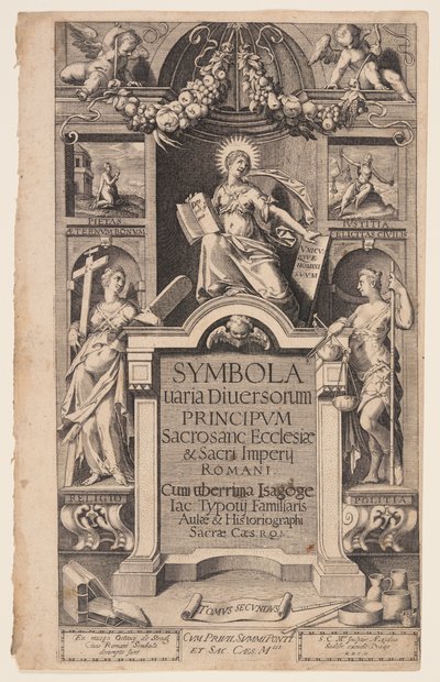 Page de titre de Symbola varia diversorum - Aegidius Sadeler II
