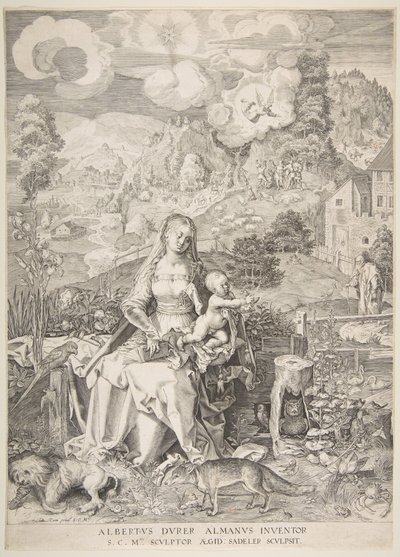 Vierge et Enfant dans un paysage - Aegidius Sadeler II