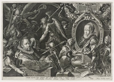 Bartholomaeus Spranger et sa femme, Christina Muller, 1600 - Aegidius Sadeler or Saedeler