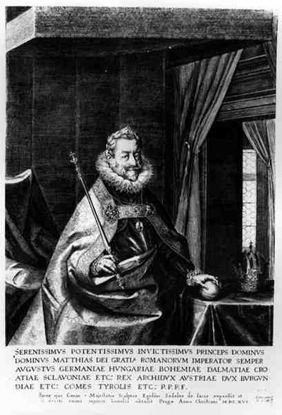 Portrait de Matthias (1557-1619), Saint Empereur romain, 1616 - Aegidius Sadeler or Saedeler