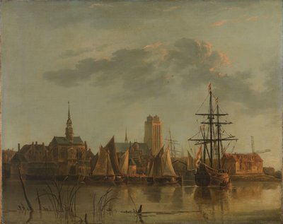 Vue de Dordrecht au coucher du soleil - Aelbert (after) Cuyp