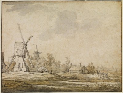 Un paysage avec des moulins - Aelbert Cuyp