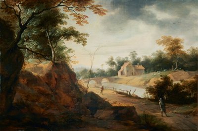 Paysage avec voyageurs - Aert Jansz Marienhof