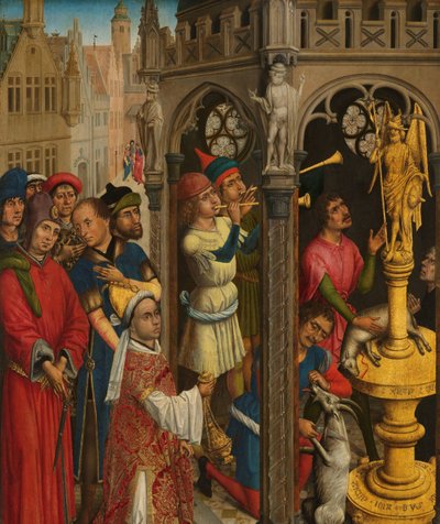 Augustin sacrifiant à une idole des Manichéens (?) - Aert van den Bossche (attributed to)