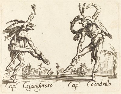 Cap. Esgangarato et Cap. Cocodrillo - After Jacques Callot