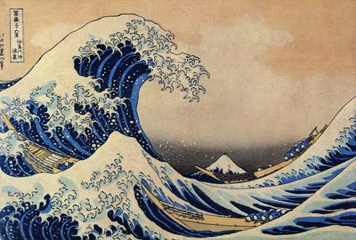 Derrière la grande vague de Kanagawa - After Katsushika Hokusai