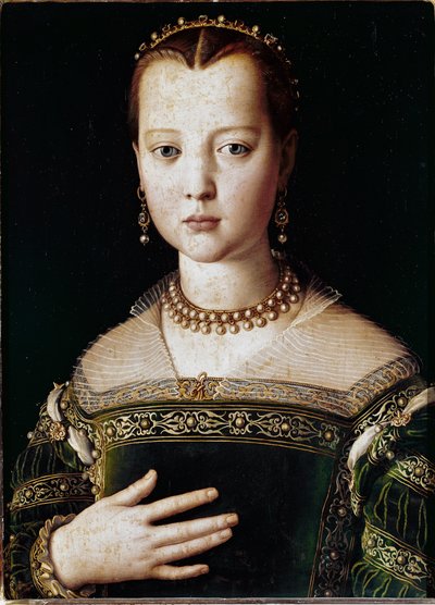 Portrait de Maria de Médicis - Agnolo Bronzino