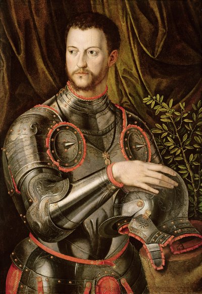 Portrait de Cosimo I (1519-1574) Grand-Duc de Toscane, vers 1550 - Agnolo studio of Bronzino