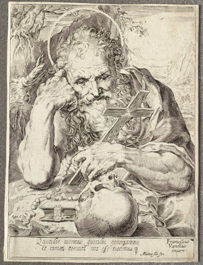 Saint Jérôme - Agostino Carracci