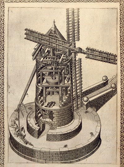 Moulin à vent - Agostino Ramelli