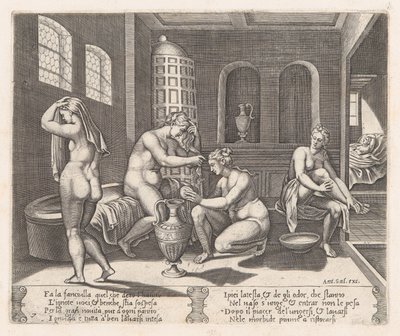Planche 7 : Psyché assistée dans son bain, de l