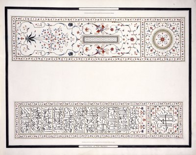 Spécimens des mosaïques, du tombeau de l