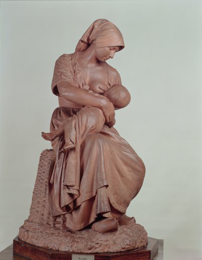 Paysanne allaitant un nourrisson, 1873 - Aime Jules Dalou