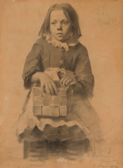 Jeune fille avec panier en bouleau - Akseli Gallen-Kallela