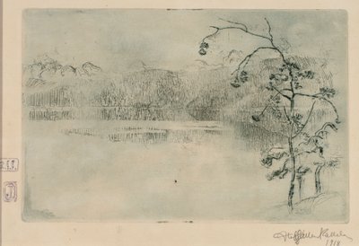 Paanajärvi-See im Nebel von Akseli Gallen-Kallela