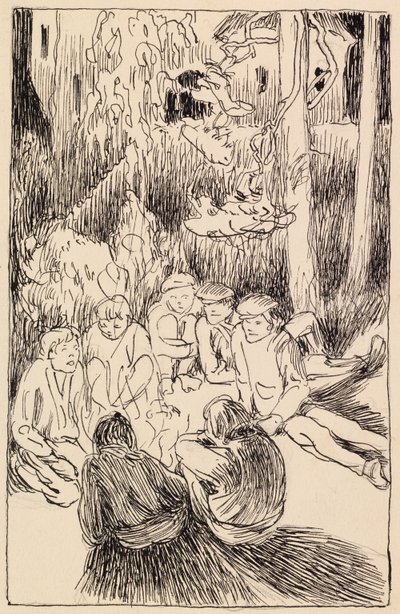 Les frères à la lande de Sonninmäki - Akseli Gallen-Kallela