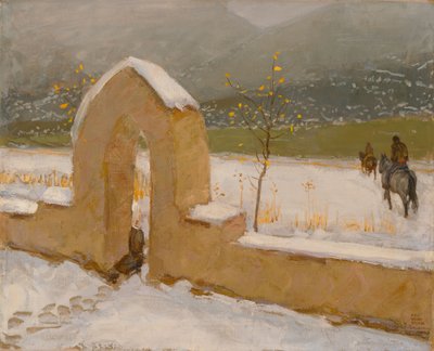 La porte de Taos - Akseli Gallen-Kallela