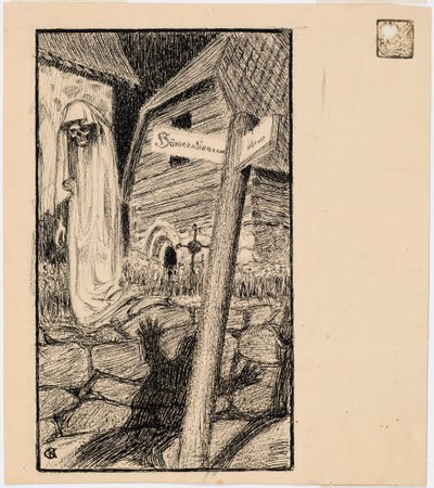 Le fantôme du cimetière - Akseli Gallen-Kallela