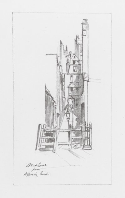 Ruelles de Londres : Strand Lane (litho) - Alan Stapleton