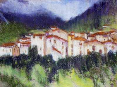 Paysage alpin, par Alberico Balbi Valier (1869-1910 environ) - Alberico Balbi Valier