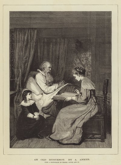 Un vieux huguenot - Albert Anker
