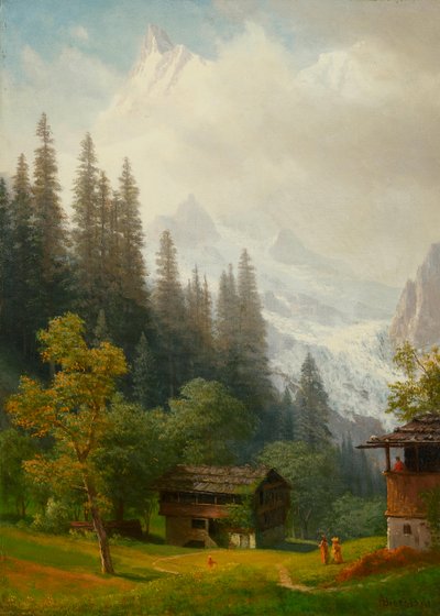 Scène alpine - Albert Bierstadt