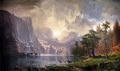 Dans la Sierra Nevada, en Californie - Albert Bierstadt