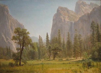 Chutes de Bridal Veil, vallée de Yosemite, Californie - Albert Bierstadt